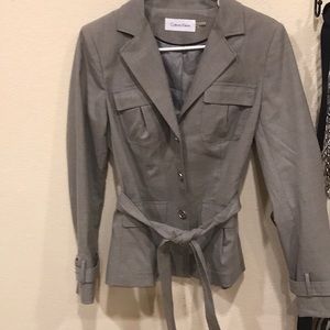 Calvin Klein blazer size 6 gray.